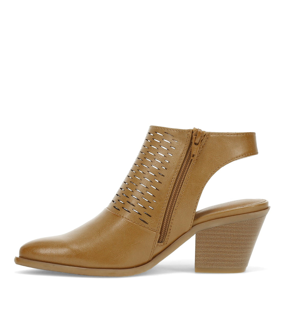 Yangley Block Heel Bootie Light Almond - Women