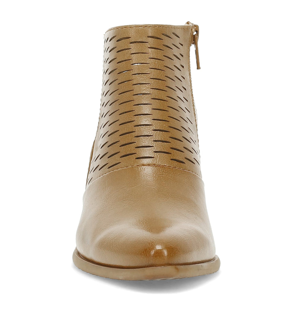 Yangley Block Heel Bootie Light Almond - Women