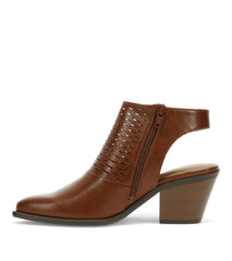 Yangley Block Heel Bootie Mahogany - Women