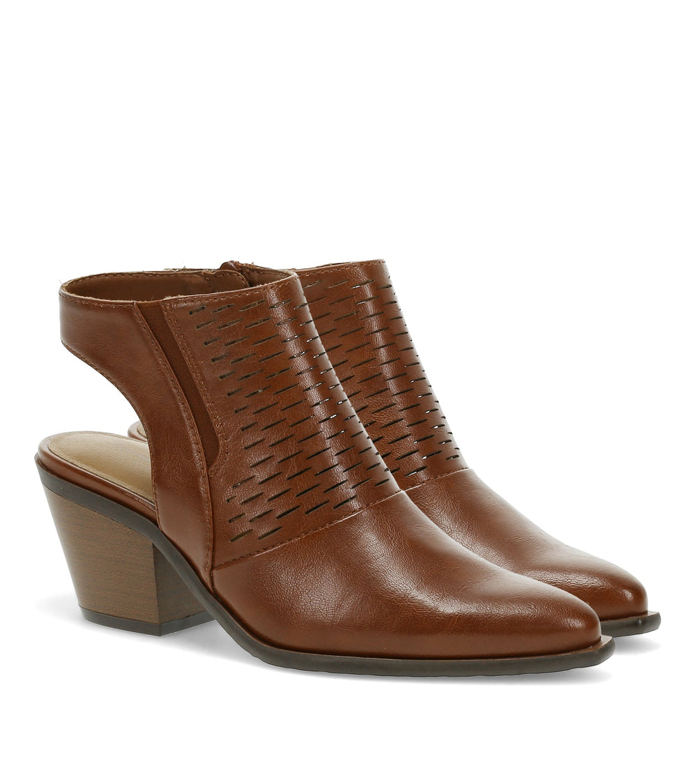 Yangley Block Heel Bootie Mahogany - Women