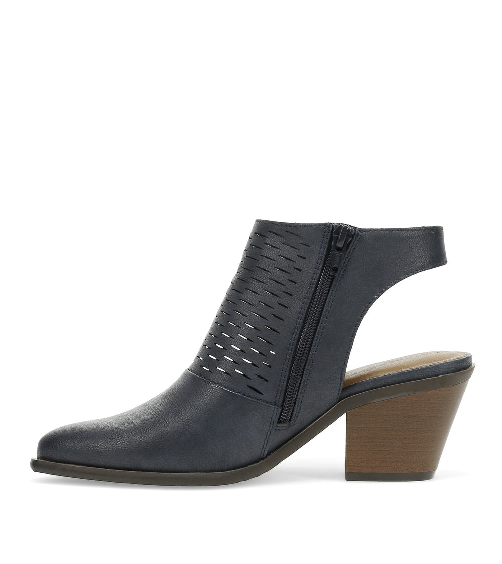 Yangley Block Heel Bootie Navy - Women