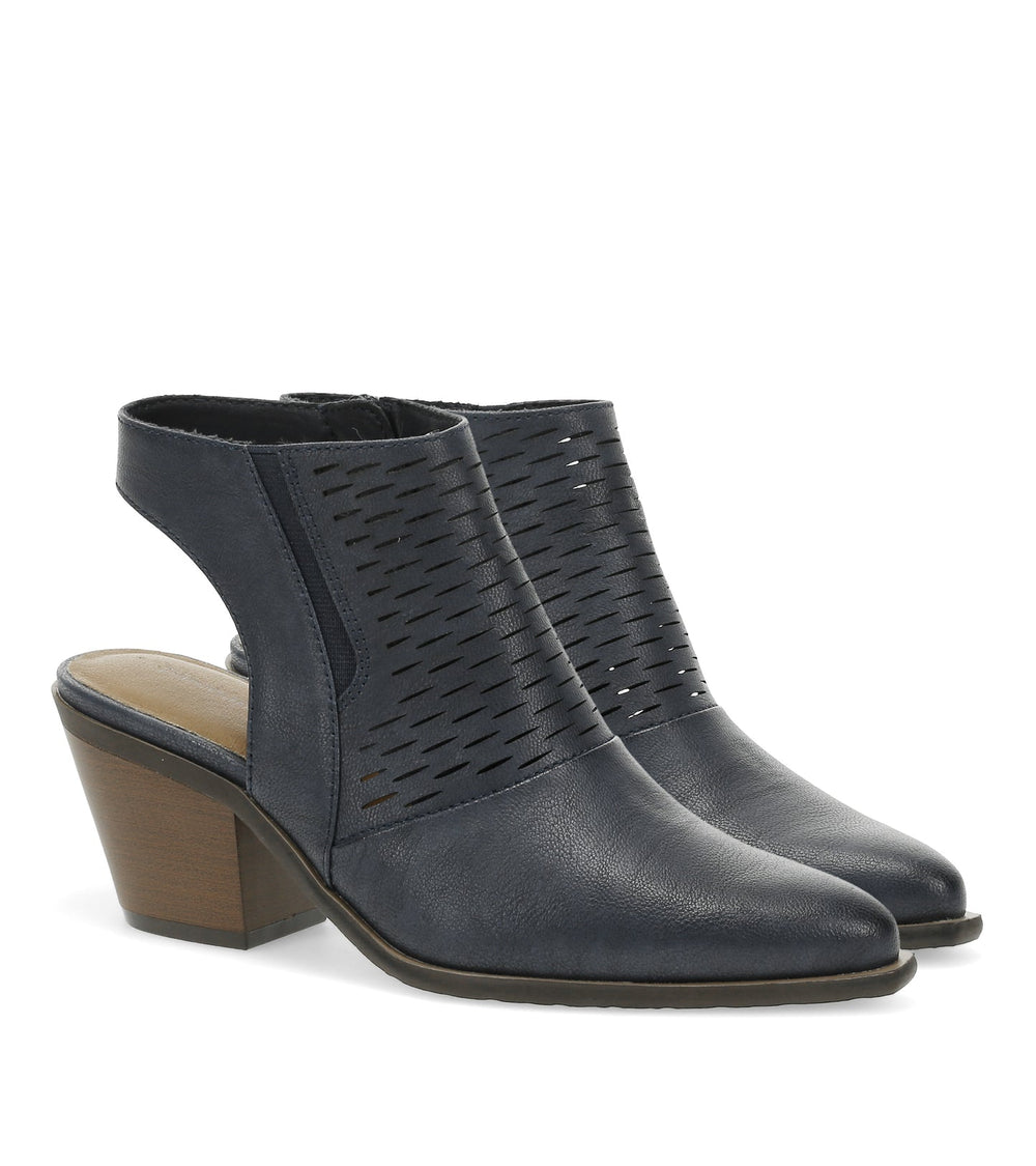 Yangley Block Heel Bootie Navy - Women