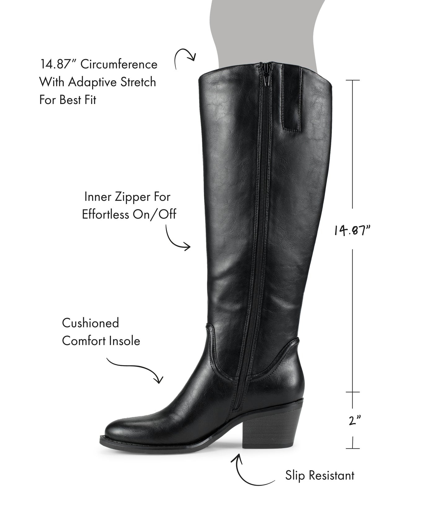 Laryssa Riding Boot Black - Women
