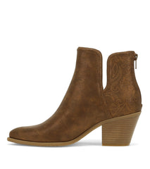 Yara Block Heel Bootie Bronze - Women