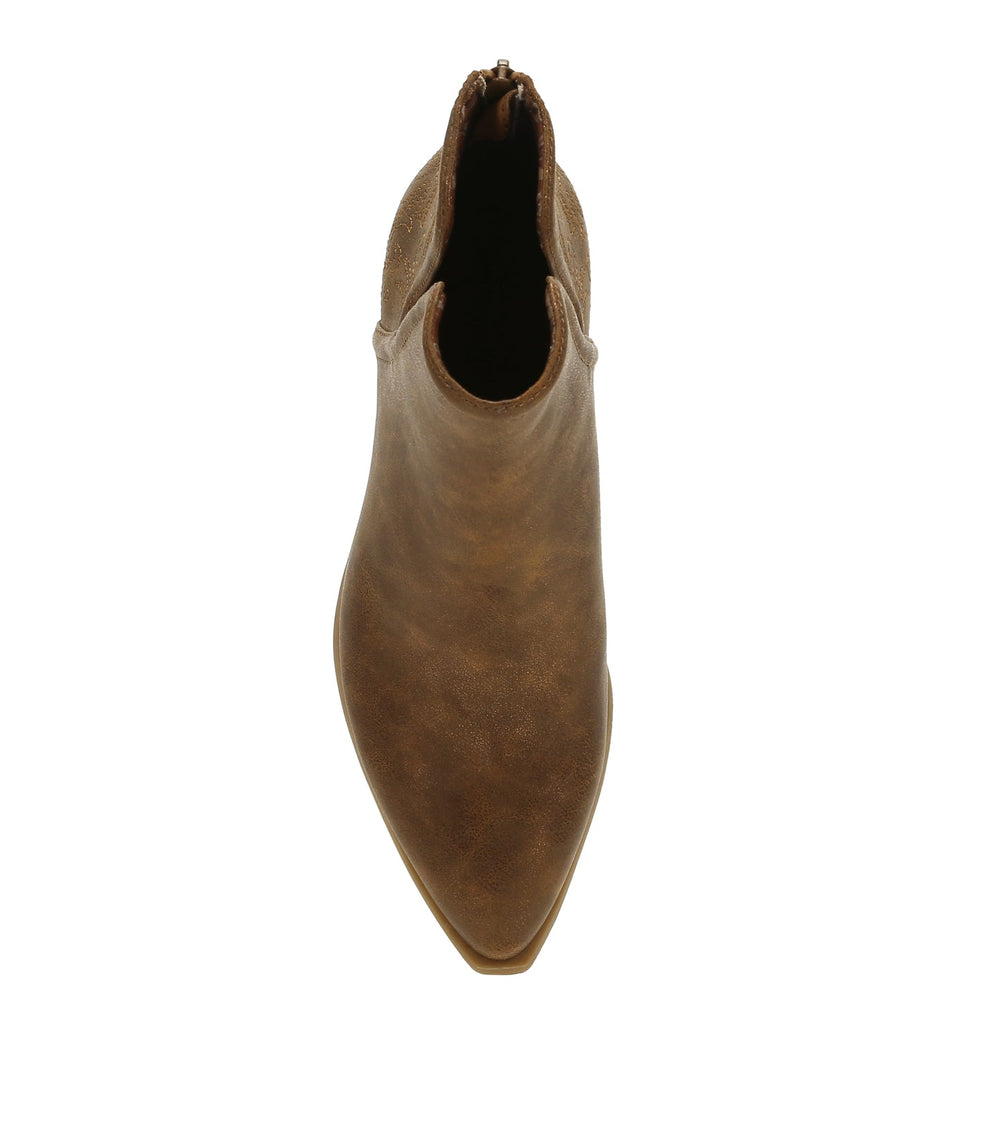 Yara Block Heel Bootie Bronze - Women