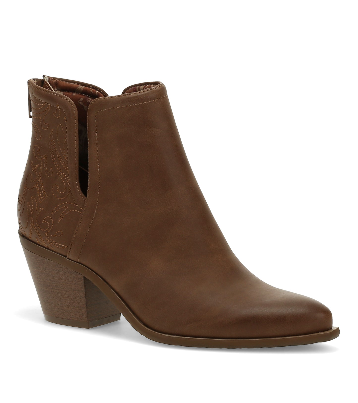 Yara Block Heel Bootie Coffee - Women