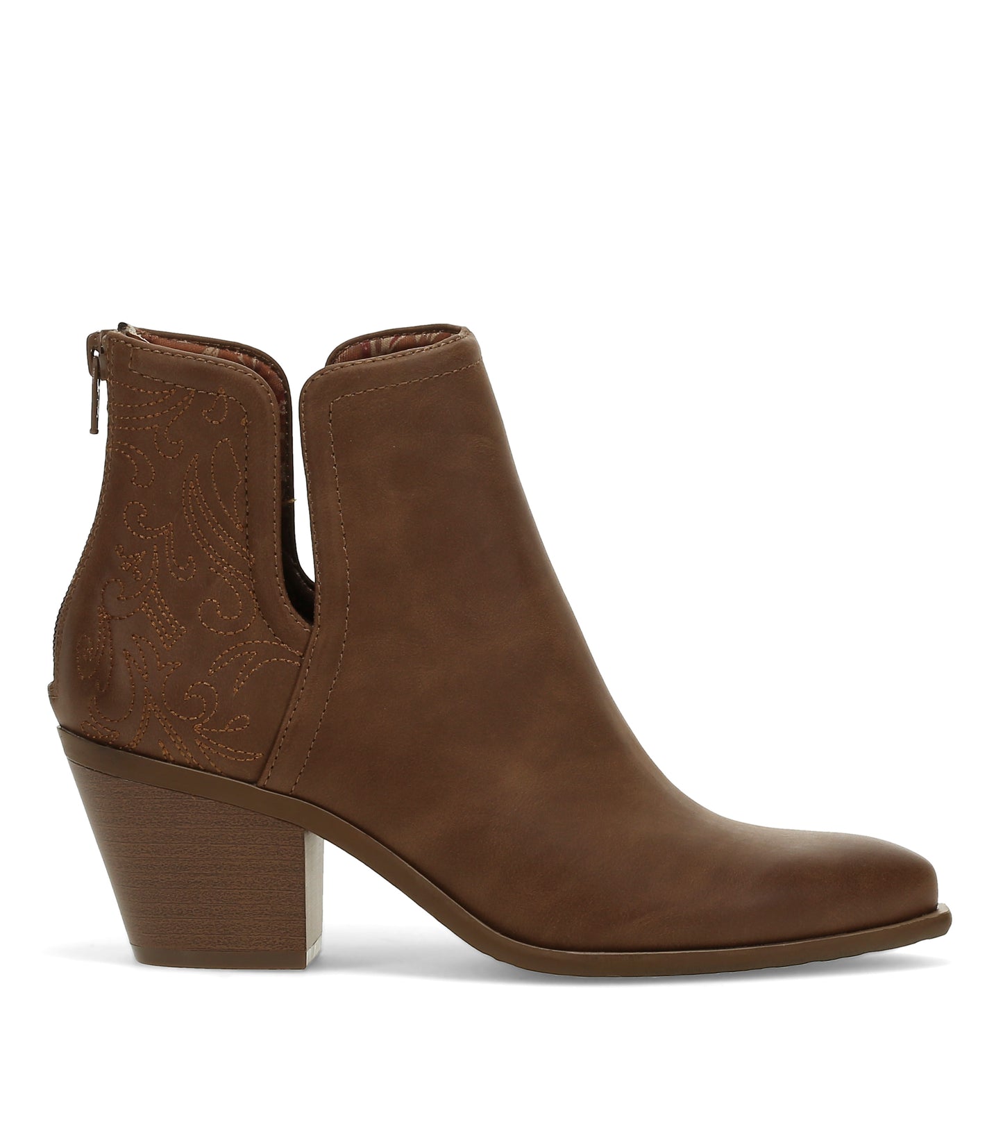 Yara Block Heel Bootie Coffee - Women