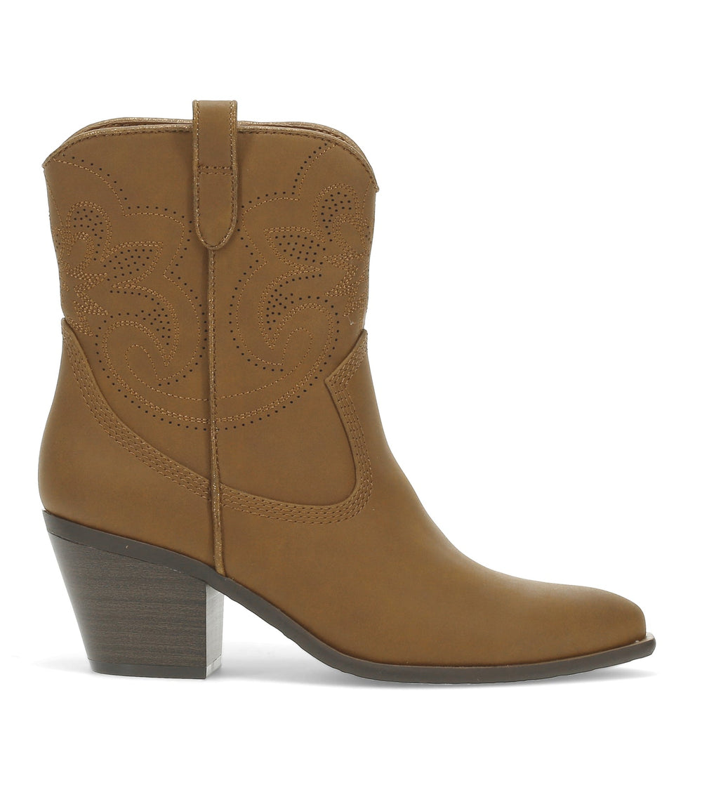 Yenni Western Boot Walnut - Women