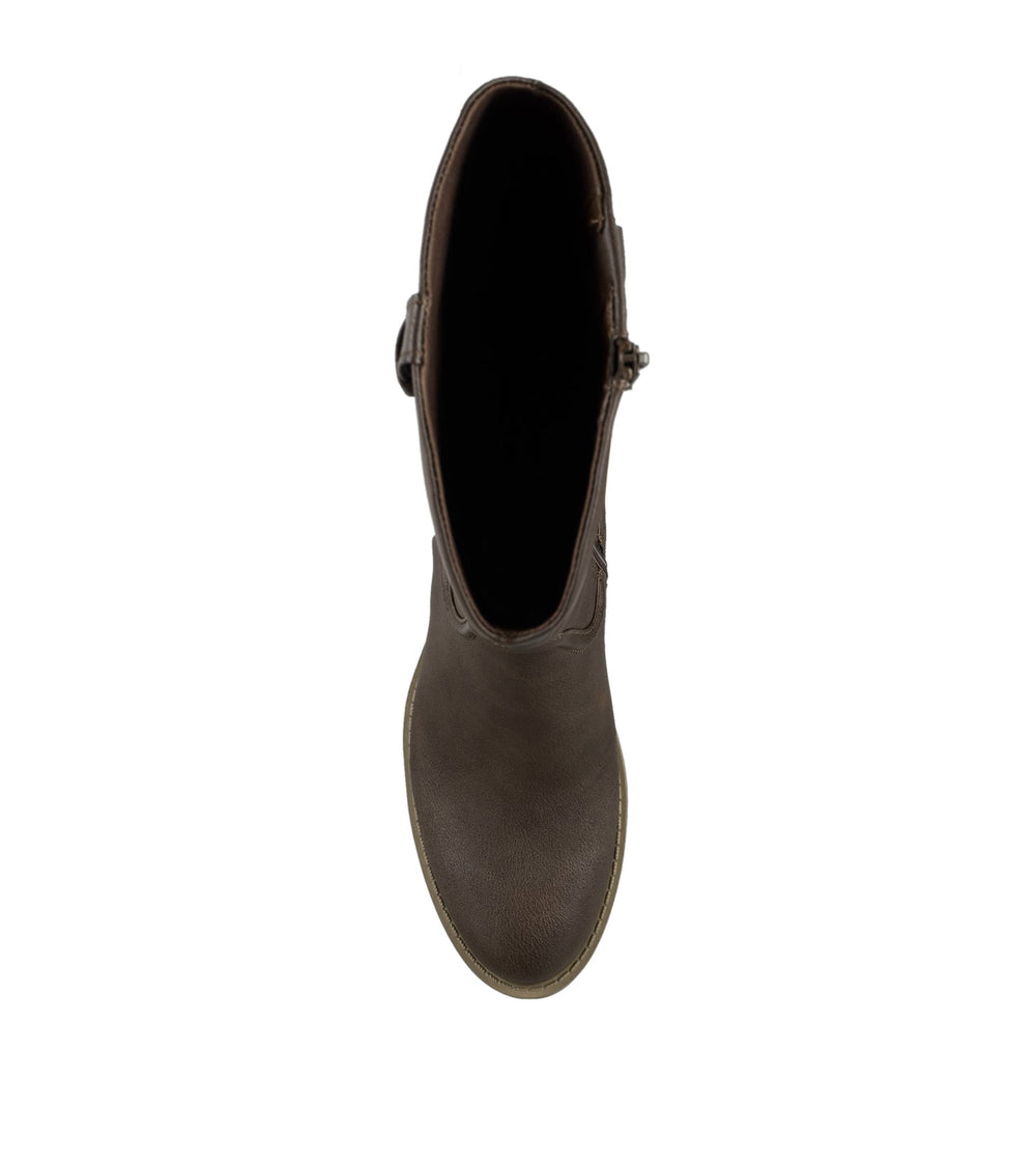 Laryssa Riding Boot Dark Brown - Women