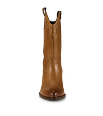 Nita Western Boot Cognac Leather - Women