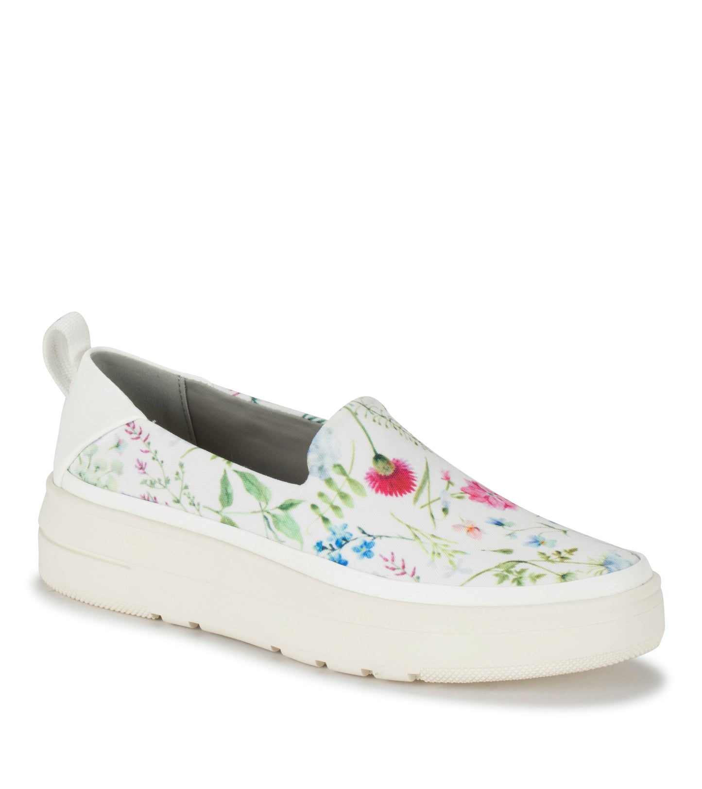 Nevin Slip On Sneaker White Multi Flower Canvas - Women