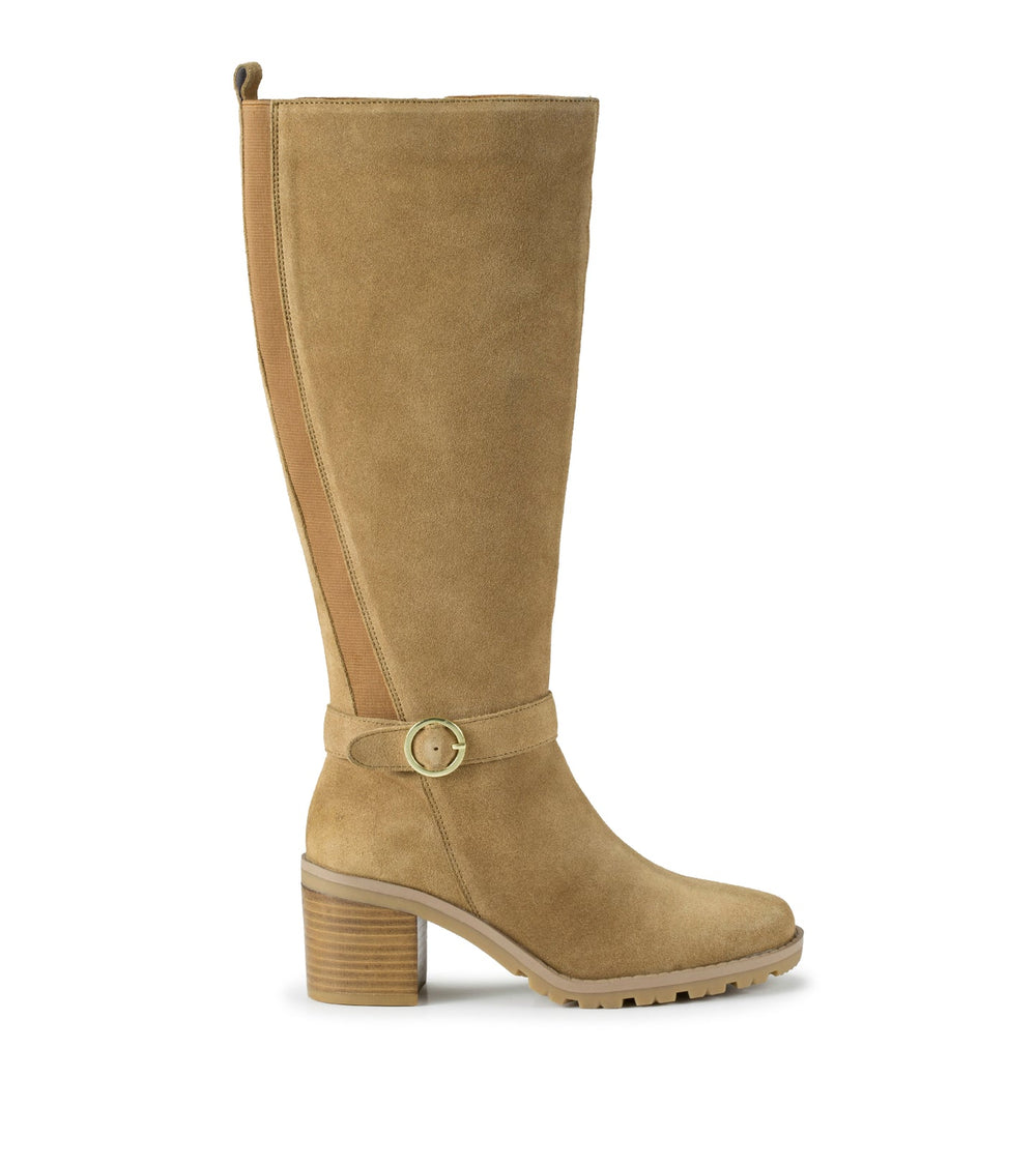 Della Tall Boot Cognac Suede - Women