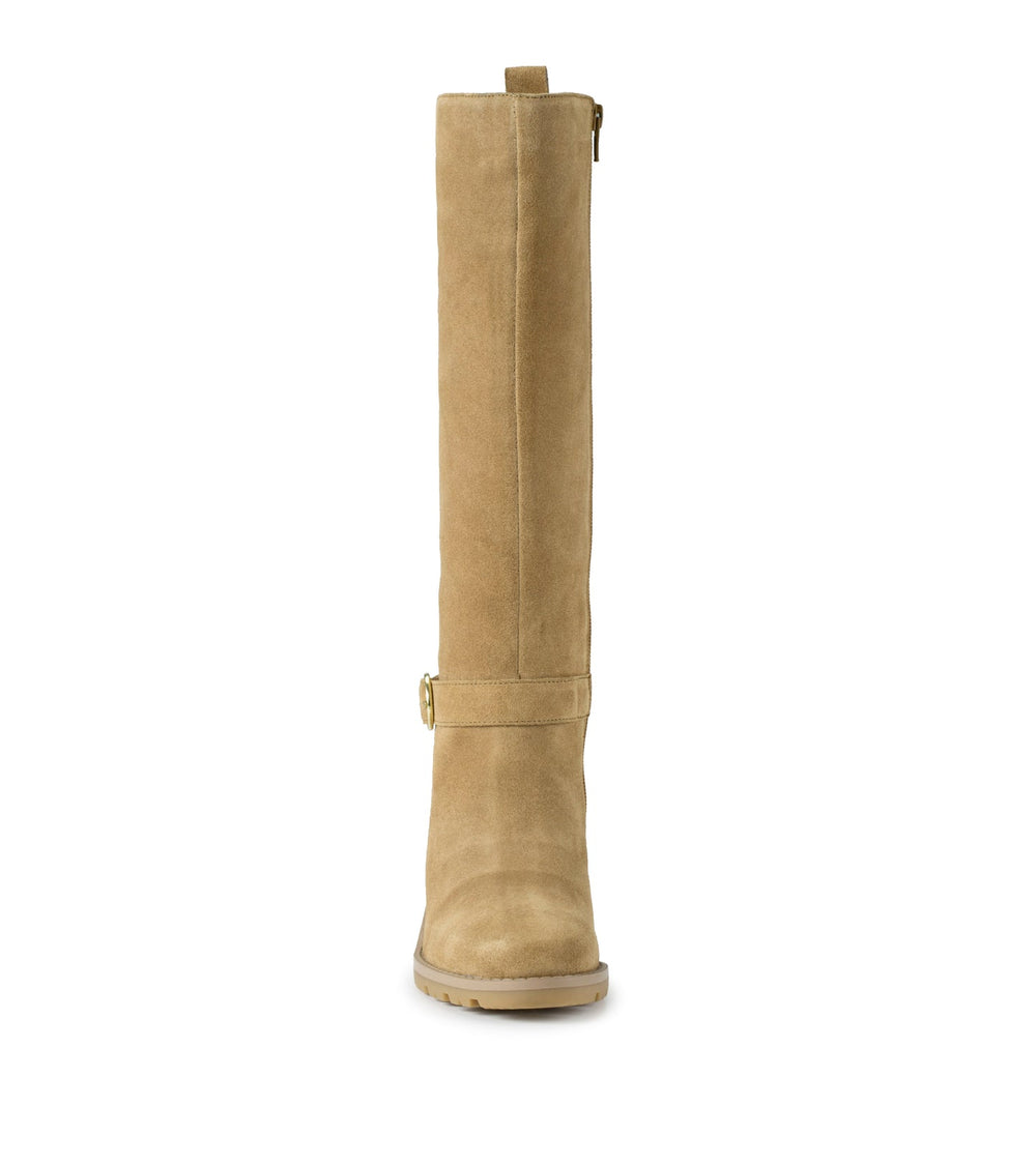Della Tall Boot Cognac Suede - Women