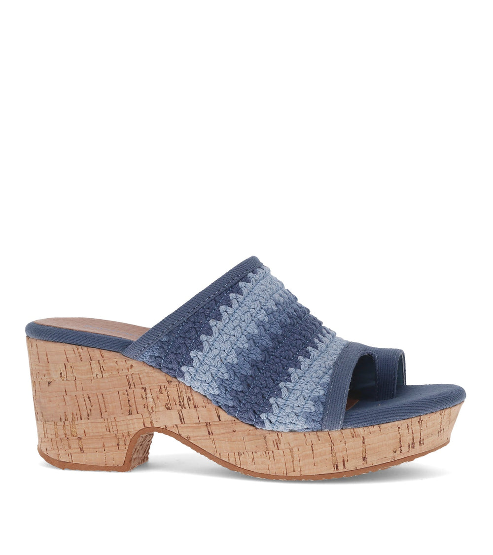 Bethie Wedge Sandal Ocean Multi - Women