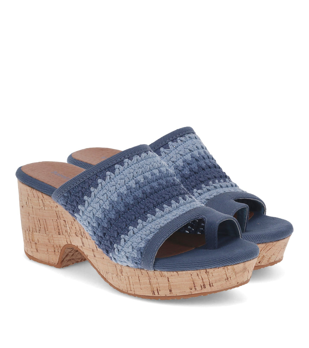 Bethie Wedge Sandal Ocean Multi - Women