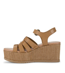 Savannah Wedge Sandal Caramel - Women