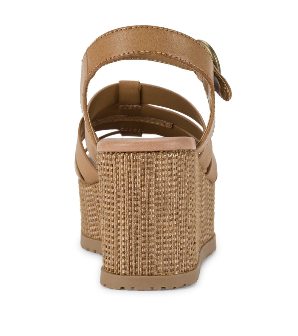 Savannah Wedge Sandal Caramel - Women