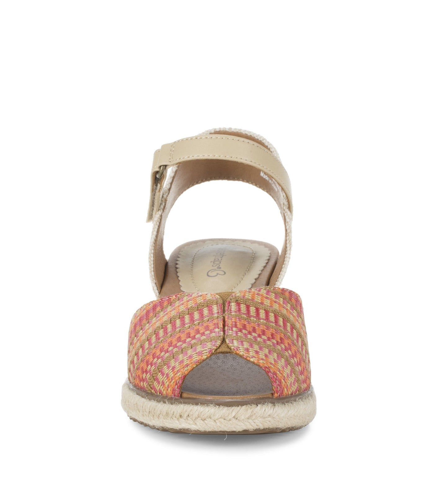 Odetta Espadrille Wedge Sandal Coral Multi - Women