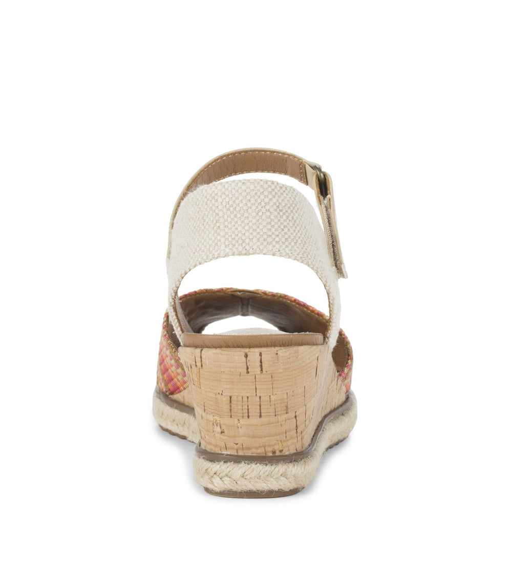 Odetta Espadrille Wedge Sandal Coral Multi - Women