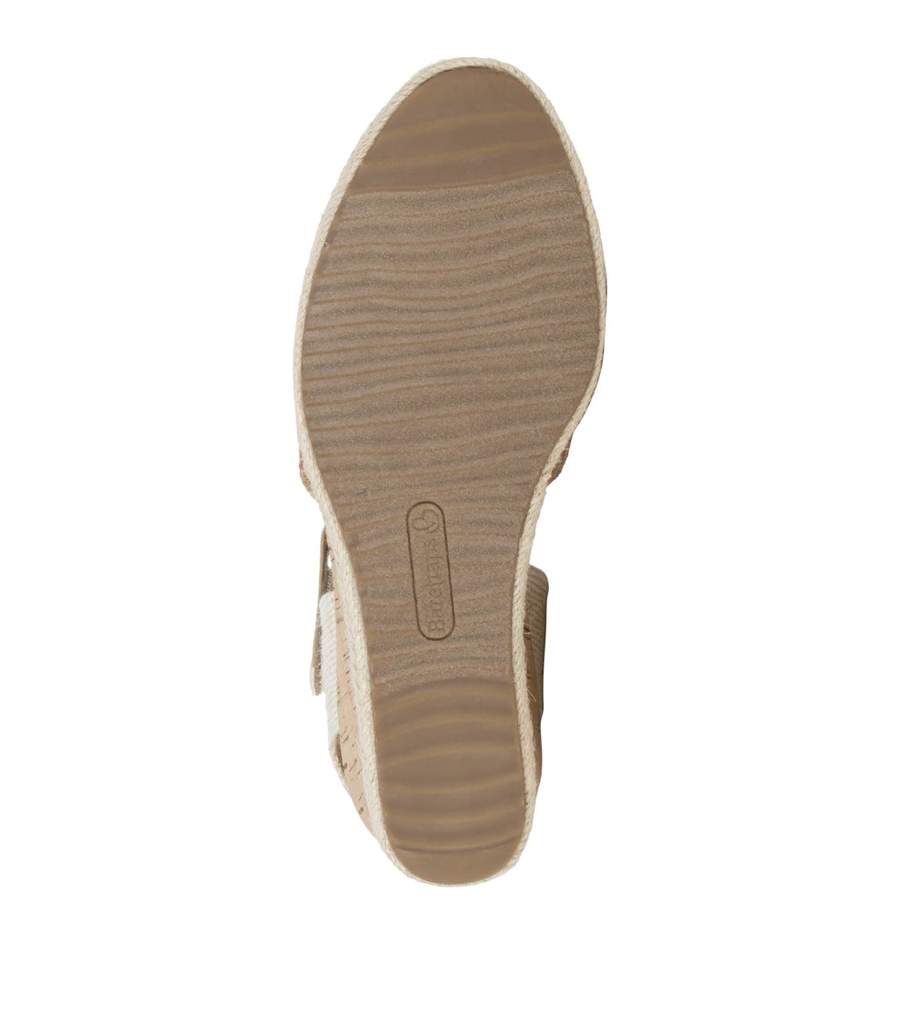 Odetta Espadrille Wedge Sandal Coral Multi - Women