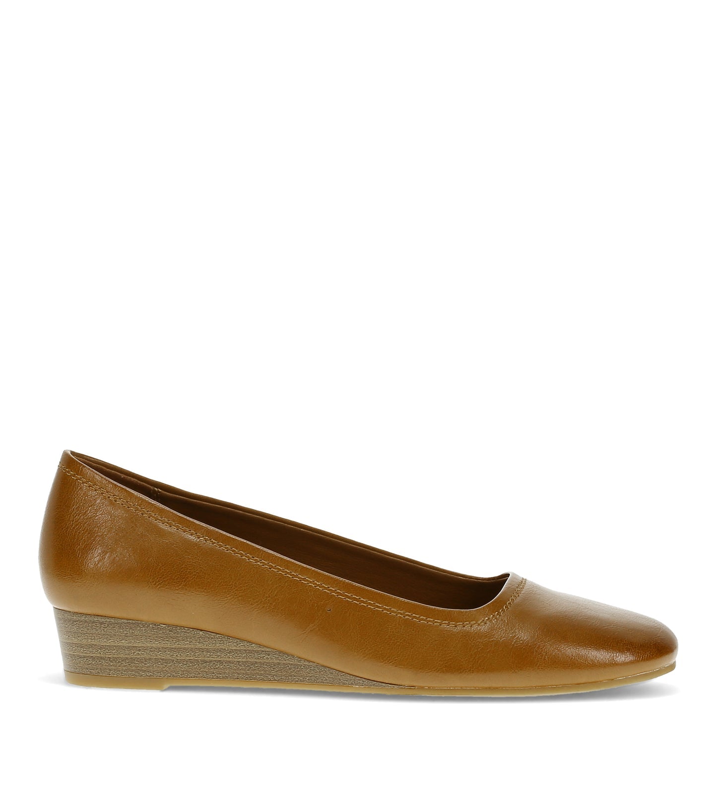Covette Wedge Slip On Dark Cognac - Women