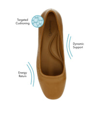 Covette Wedge Slip On Dark Cognac - Women
