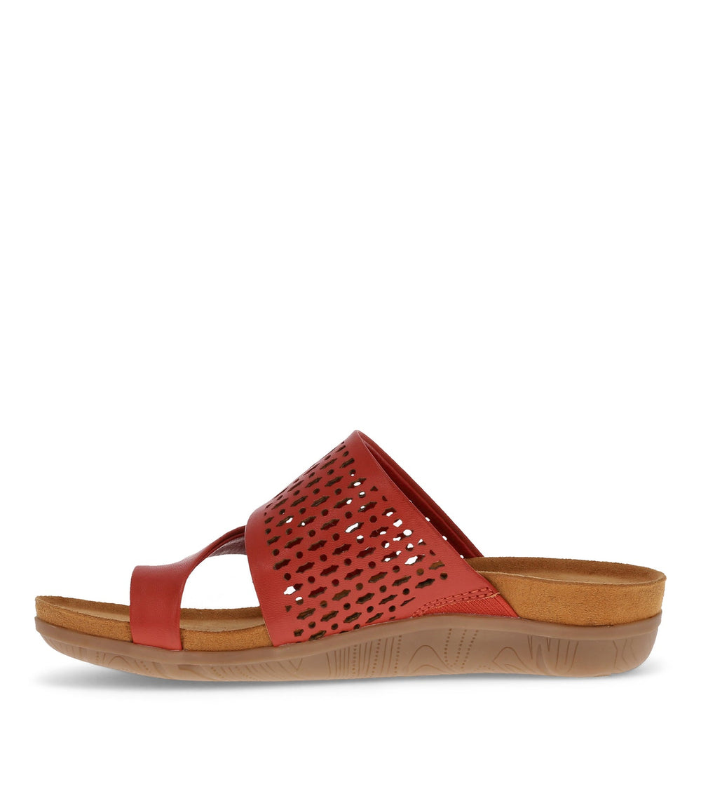 Juny Slide Sandal Cherry Red - Women