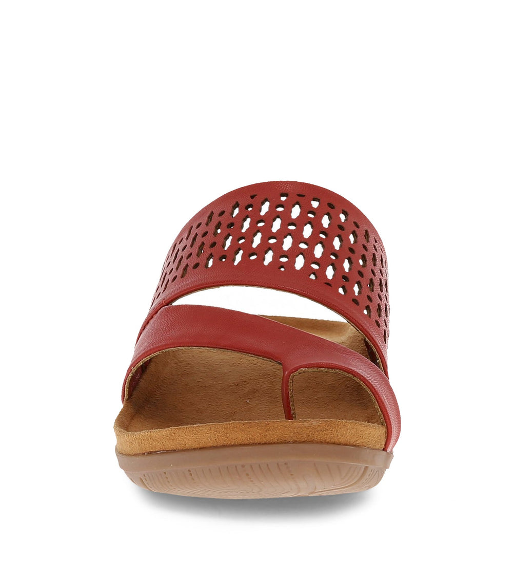 Juny Slide Sandal Cherry Red - Women