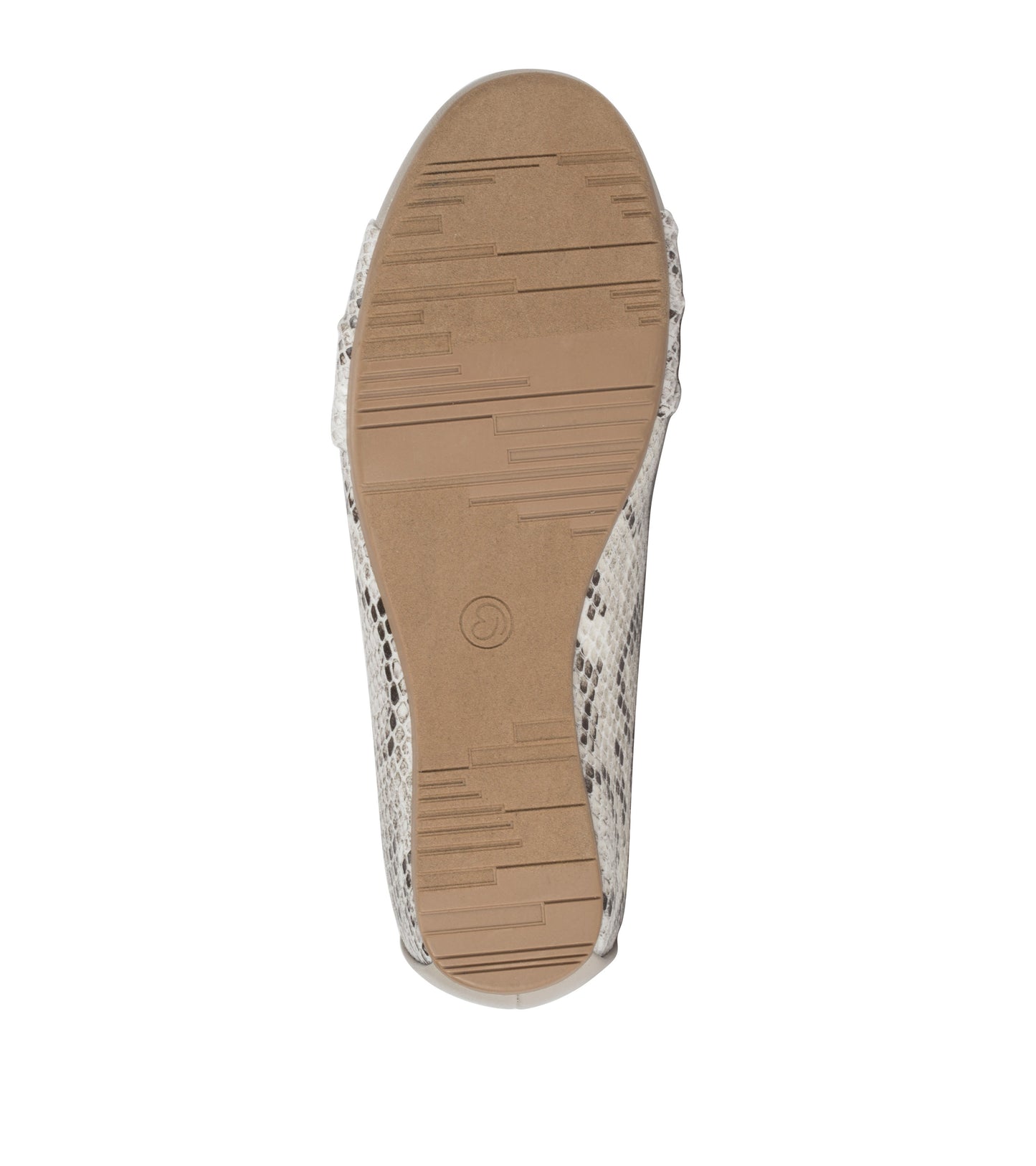 Mitsy Casual Flat Cream Multi Snake - Women