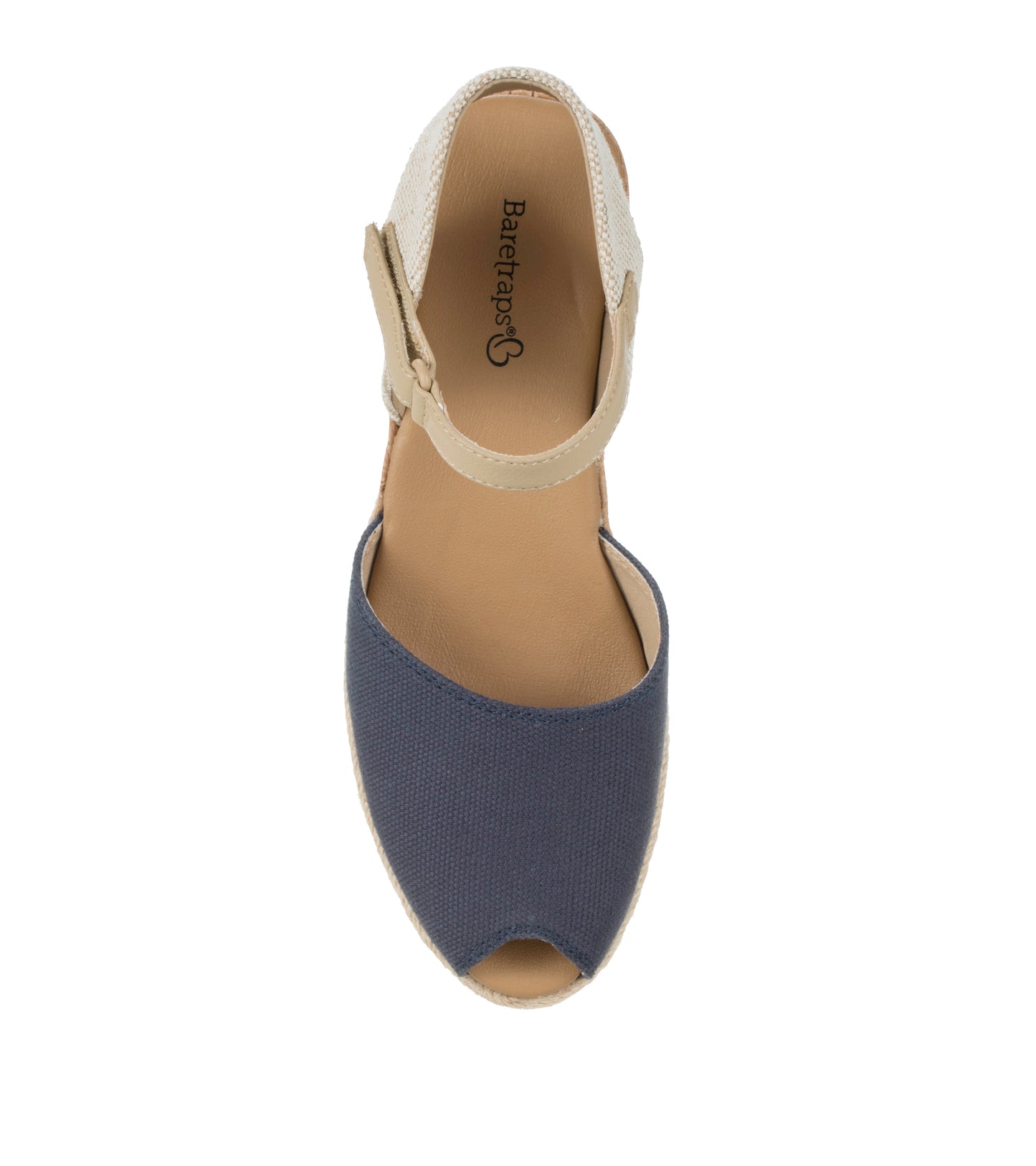 Acadia Peep Toe Wedge Sandal Navy Blue - Women