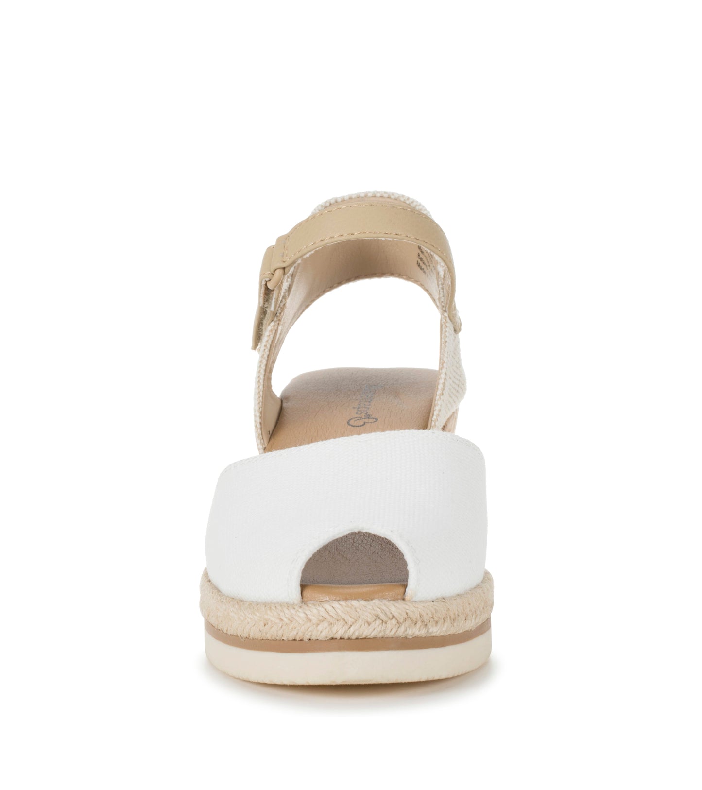 Acadia Peep Toe Wedge Sandal White - Women