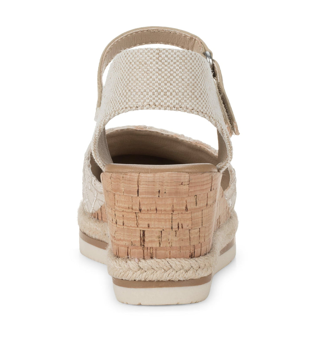 Alycia Closed Toe Wedge Sandal Cream - Women