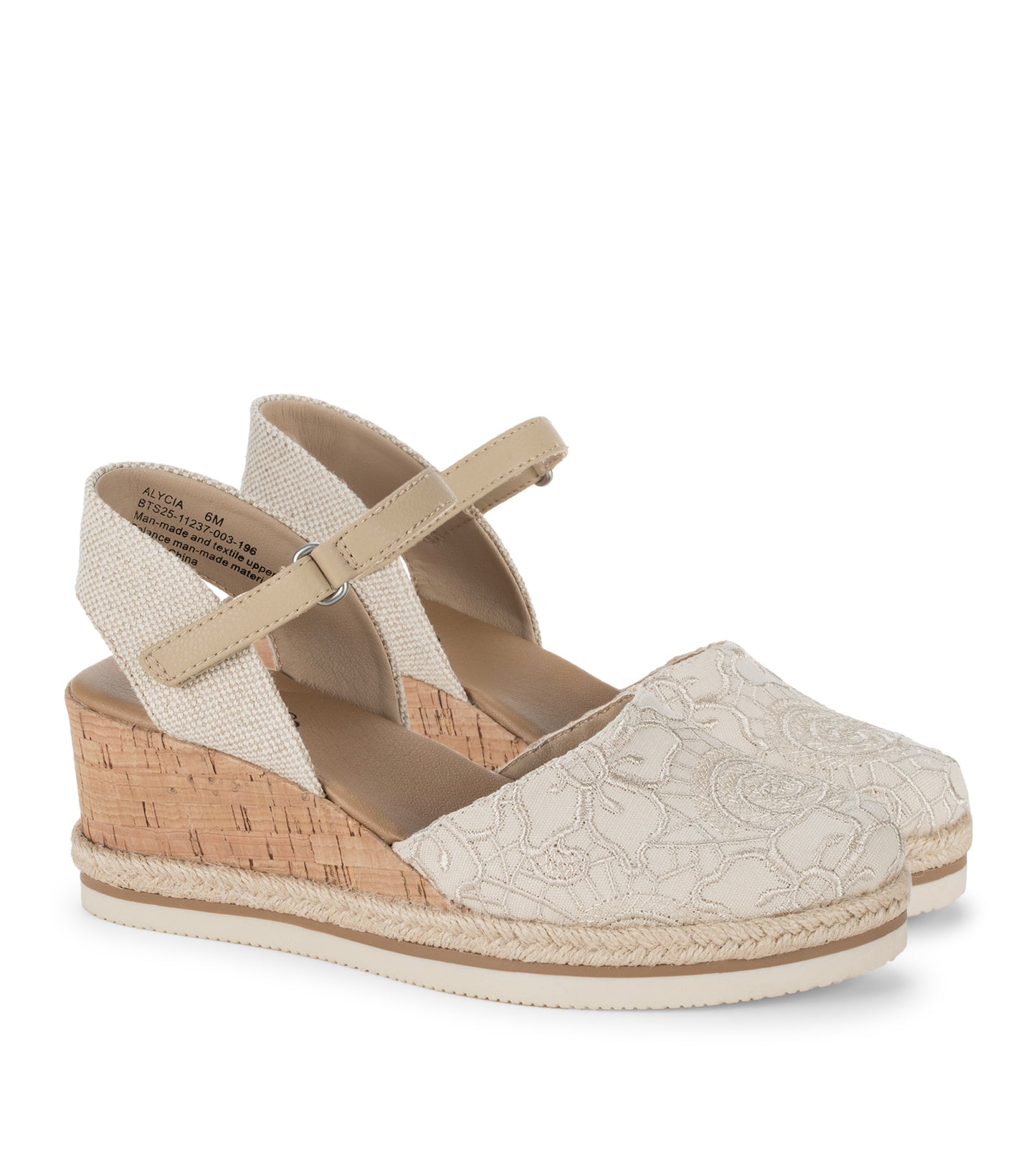 Alycia Closed Toe Wedge Sandal Cream - Women