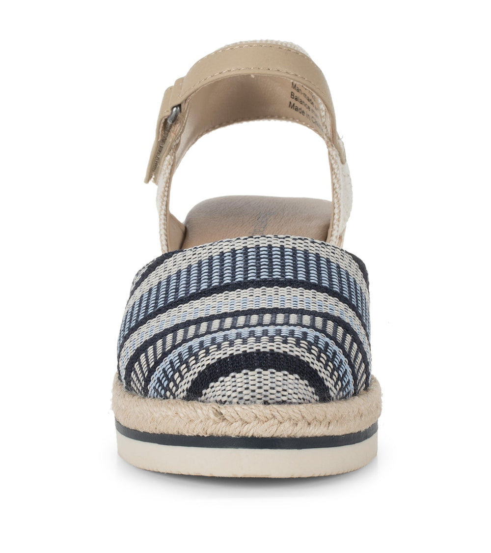 Alycia Closed Toe Wedge Sandal Navy Multi - Women