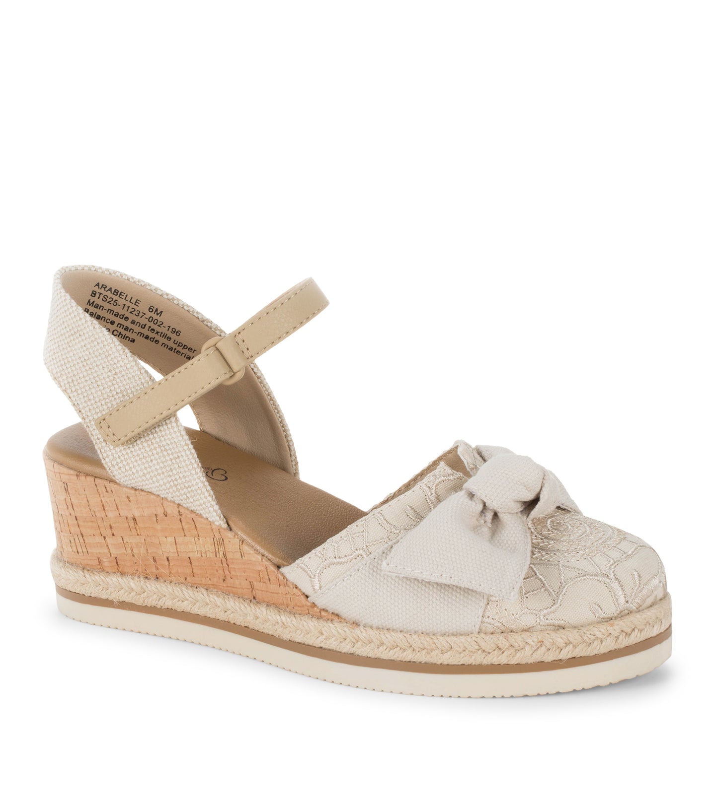 Arabelle Closed Toe Wedge Sandal Cream - Women
