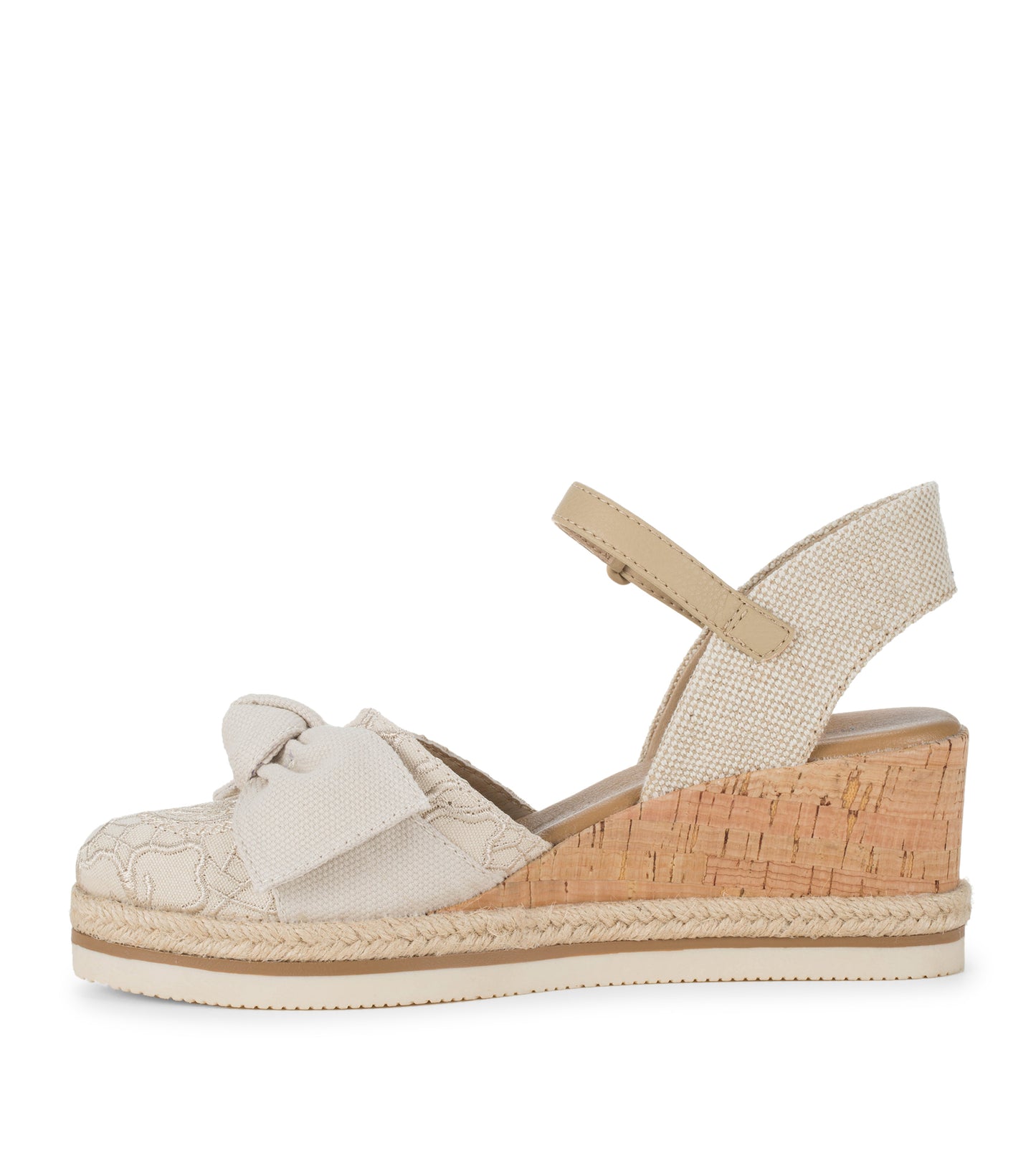 Arabelle Closed Toe Wedge Sandal Cream - Women