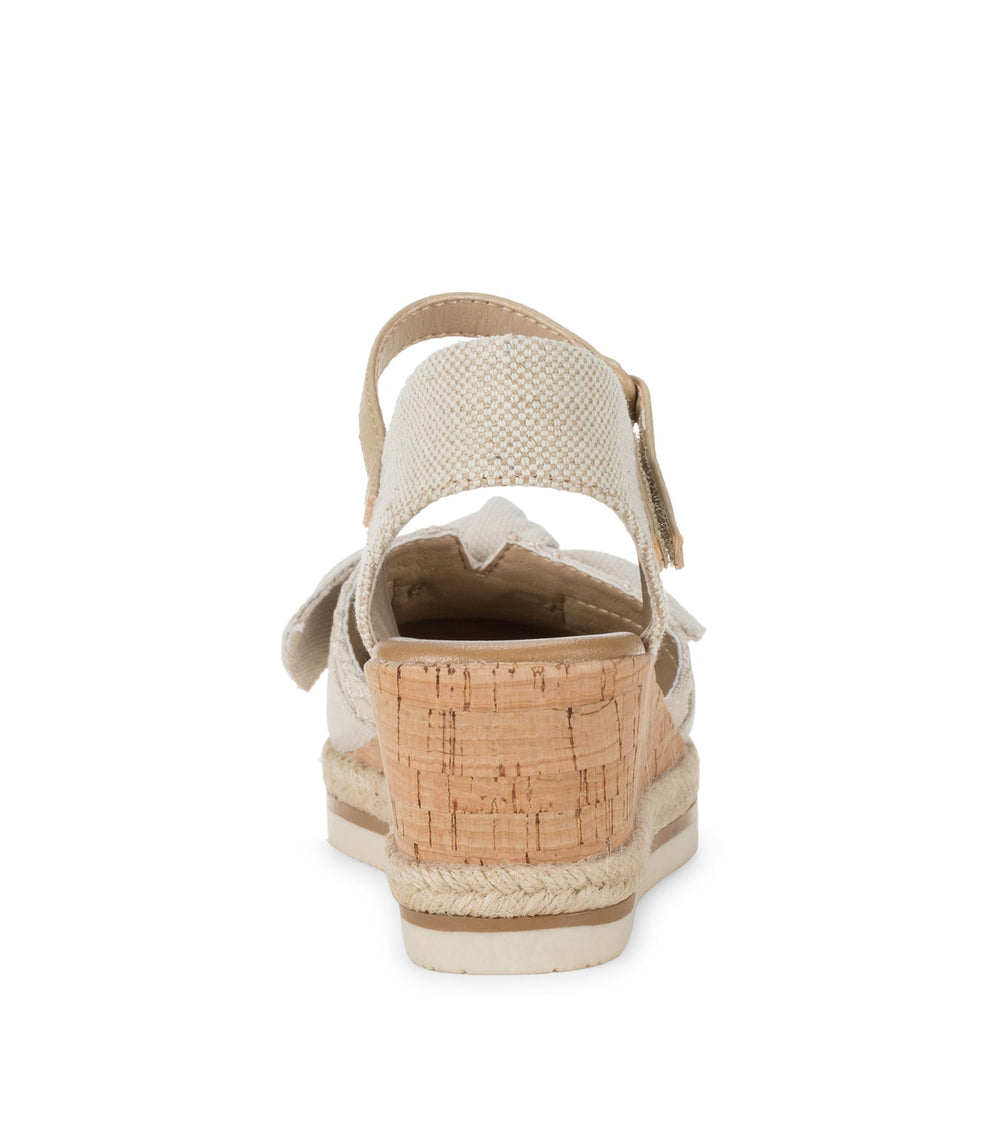 Arabelle Closed Toe Wedge Sandal Cream - Women