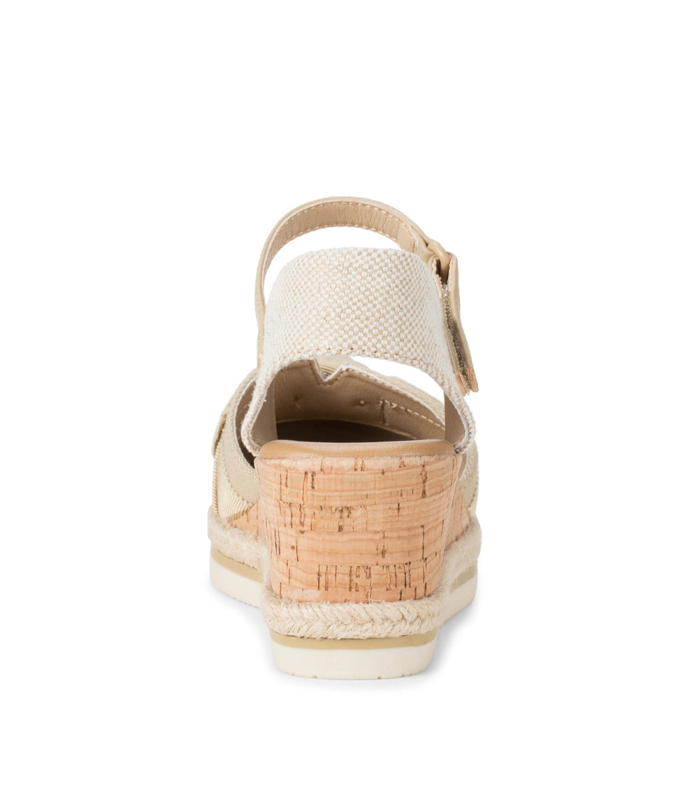 Arabelle Closed Toe Wedge Sandal Light Gold - Women