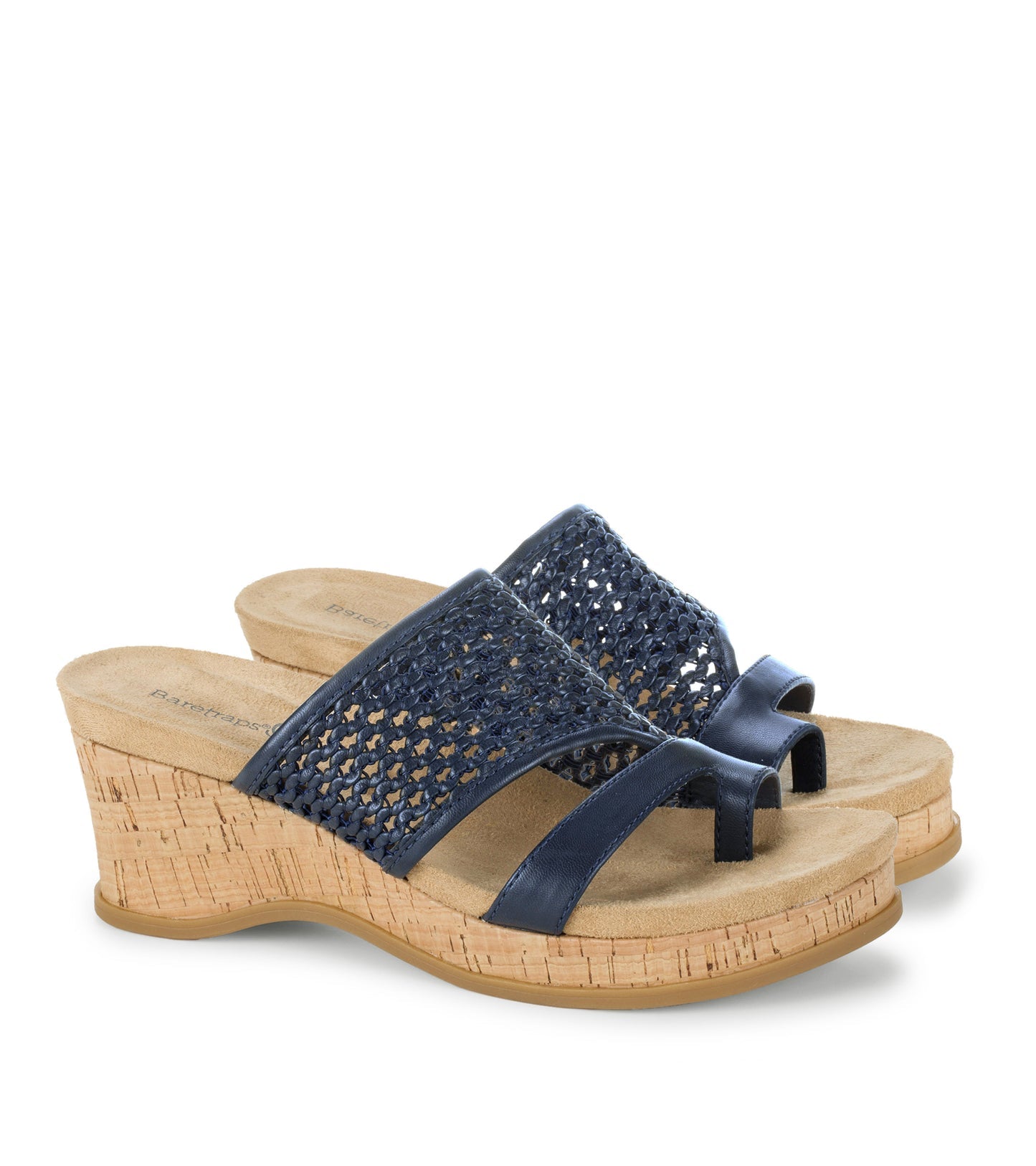 Cherish Wedge Sandal Navy Blue - Women
