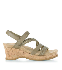 Ciara Wedge Sandal Dove Grey - Women