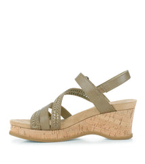 Ciara Wedge Sandal Dove Grey - Women