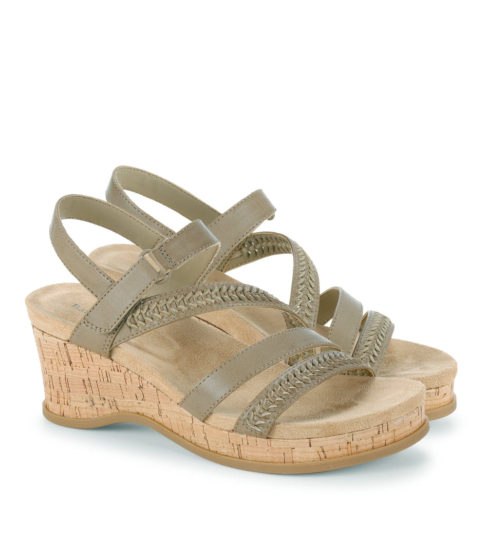 Ciara Wedge Sandal Dove Grey - Women