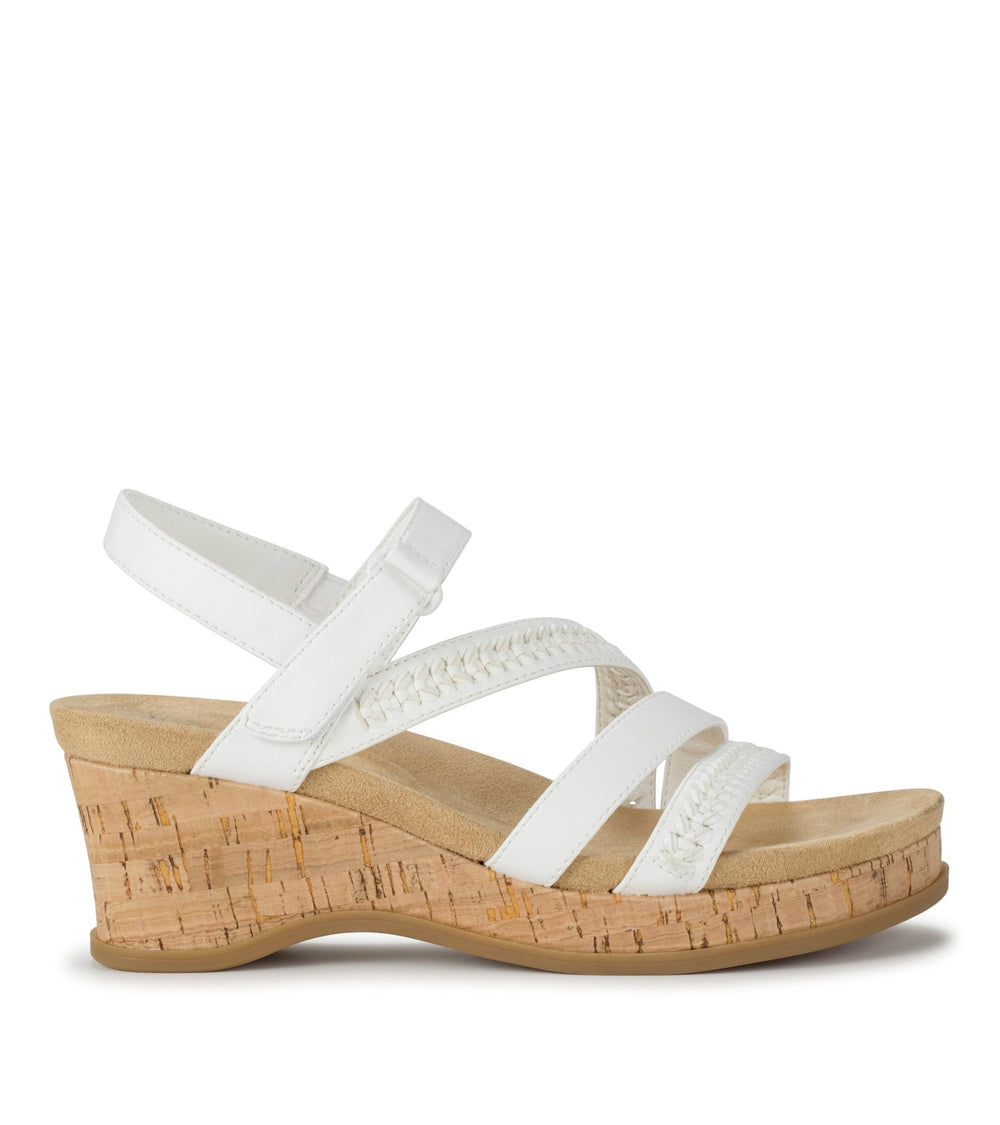 Ciara Wedge Sandal White - Women