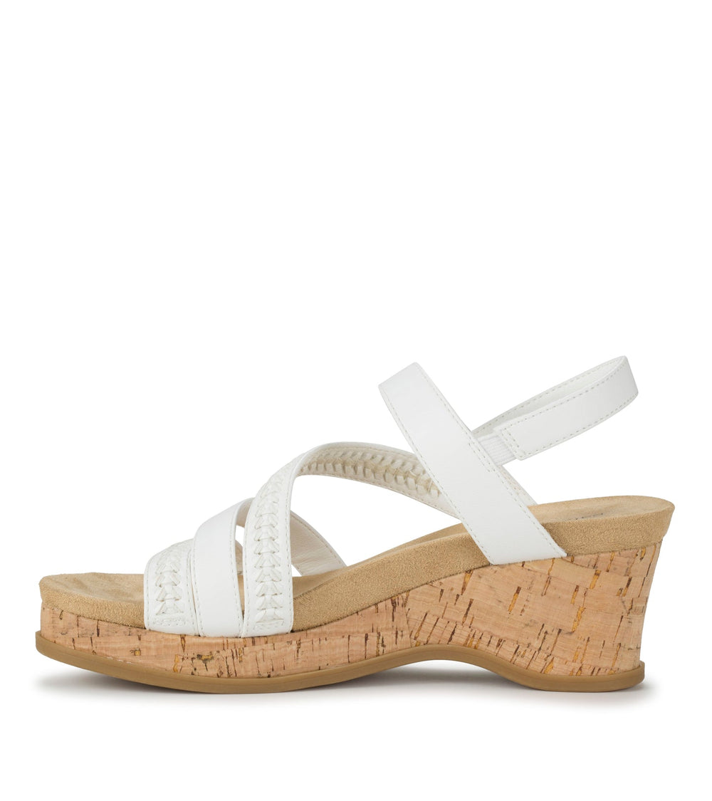 Ciara Wedge Sandal White - Women