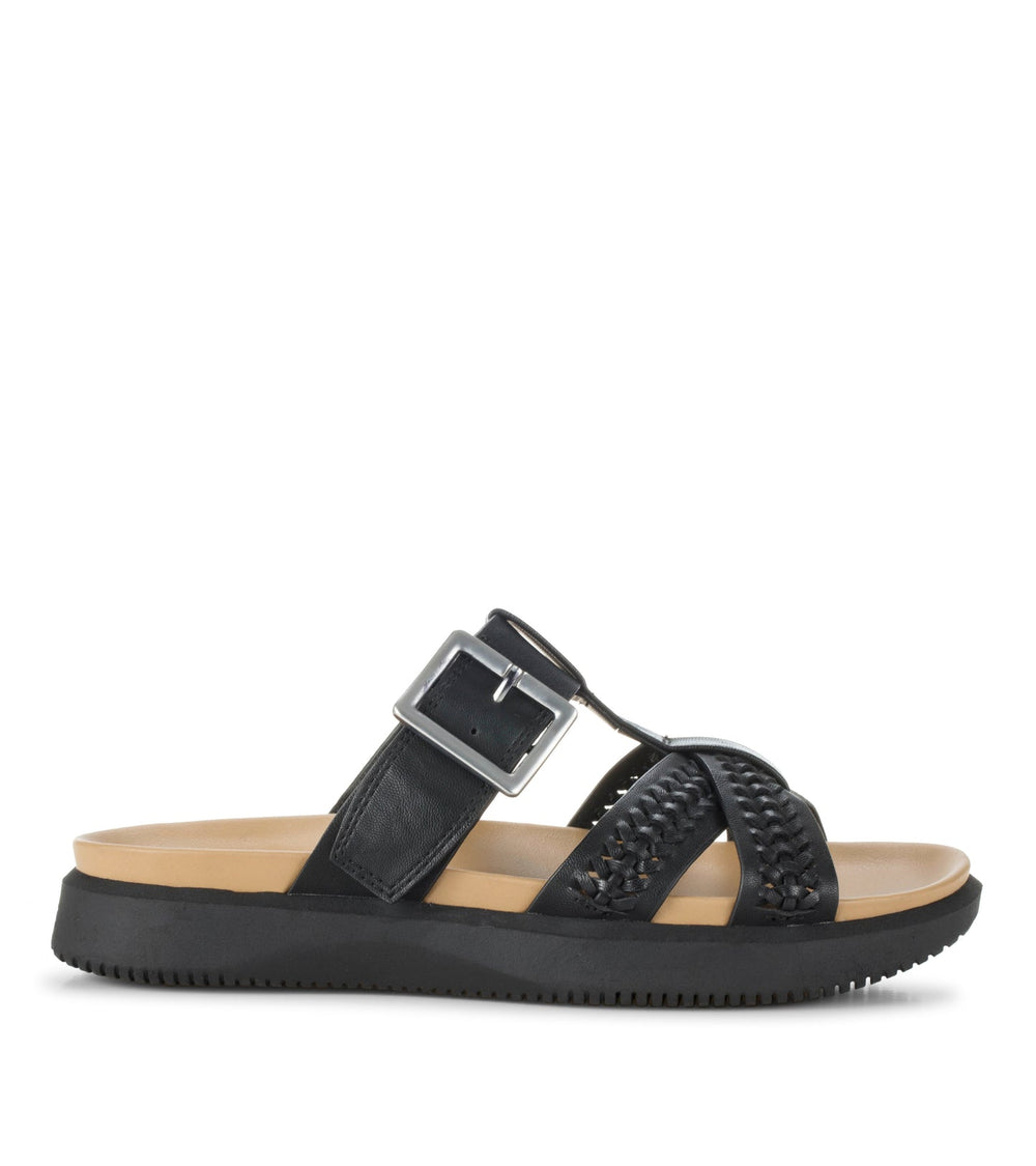 Emmery Slide Sandal Black - Women