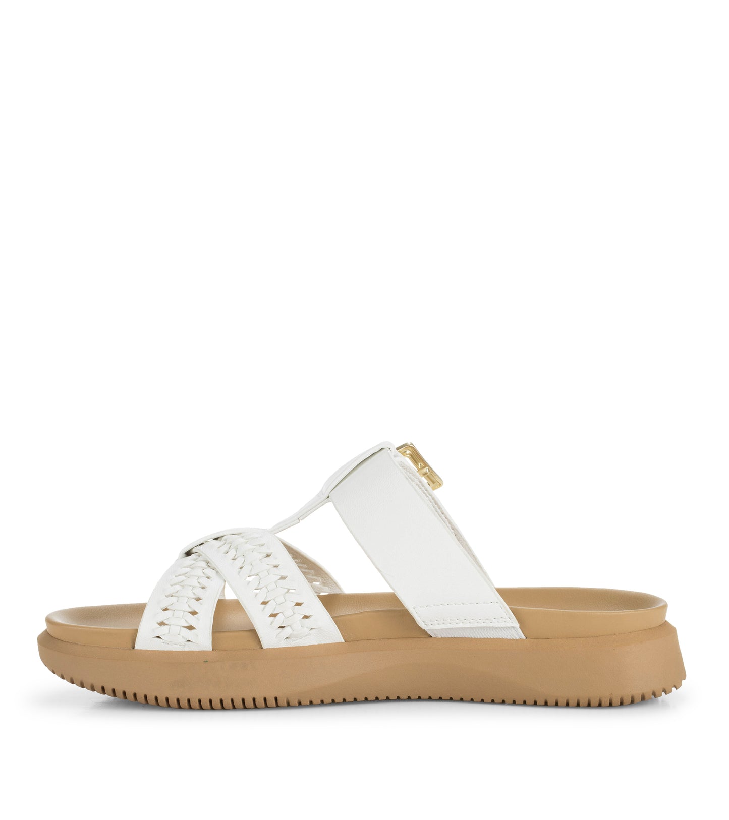 Emmery Slide Sandal White - Women