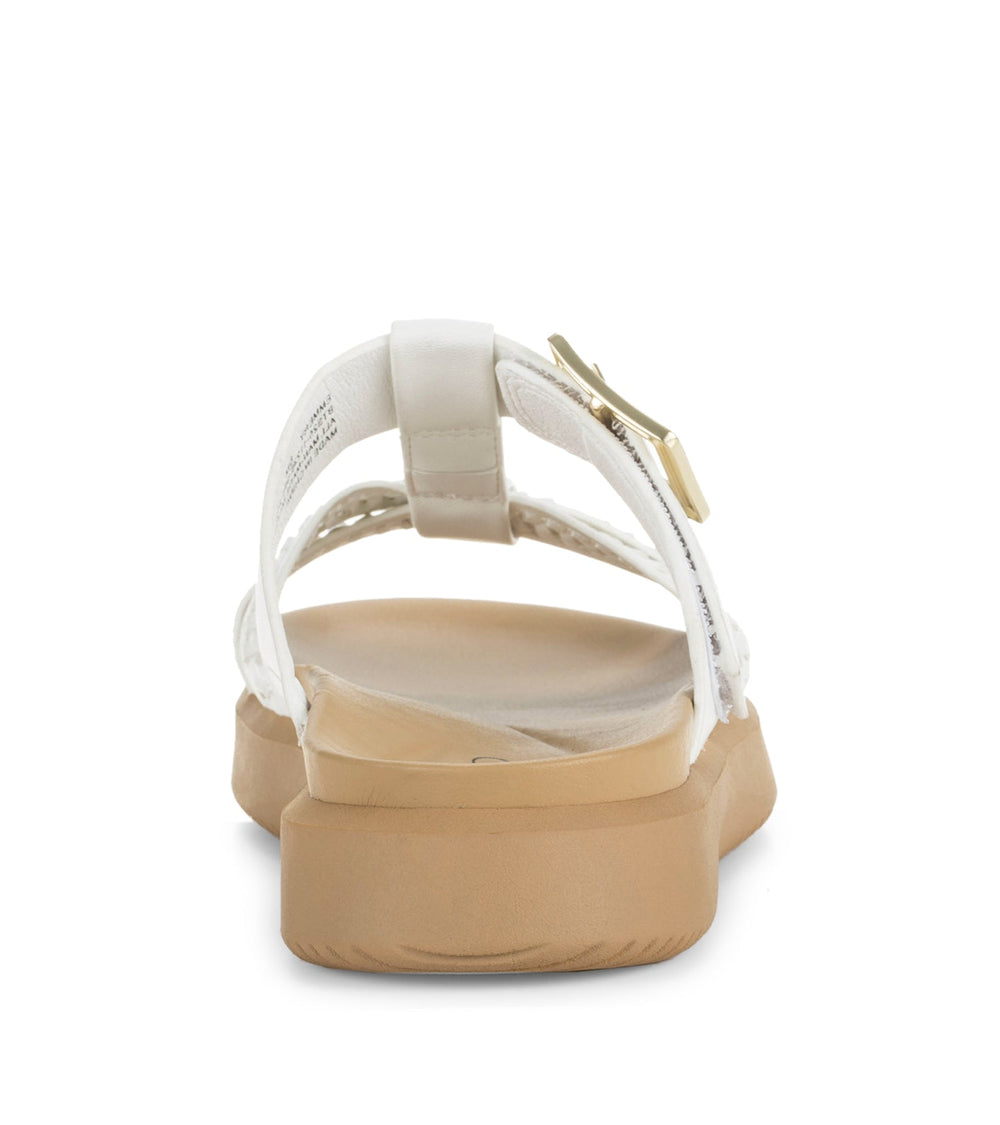 Emmery Slide Sandal White - Women