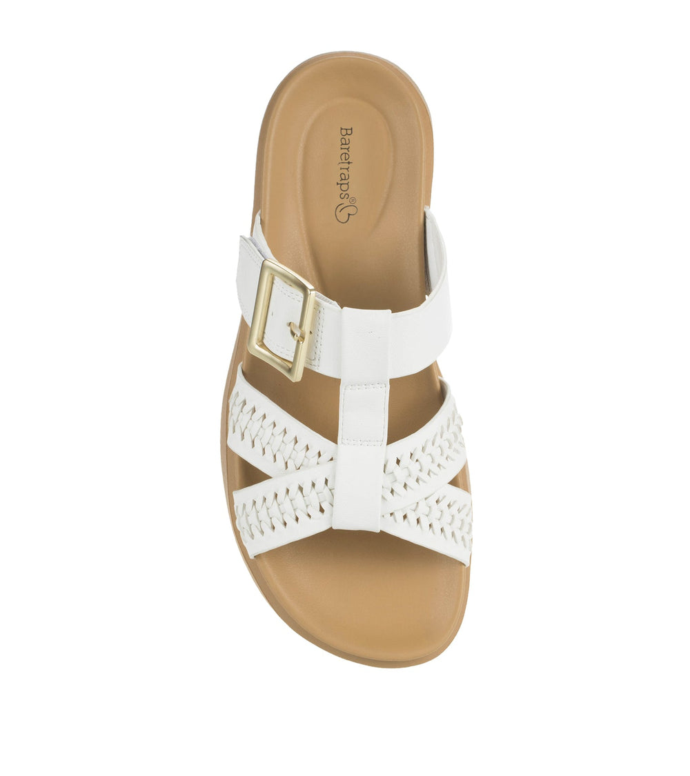 Emmery Slide Sandal White - Women