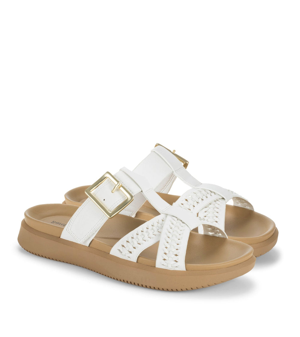Emmery Slide Sandal White - Women