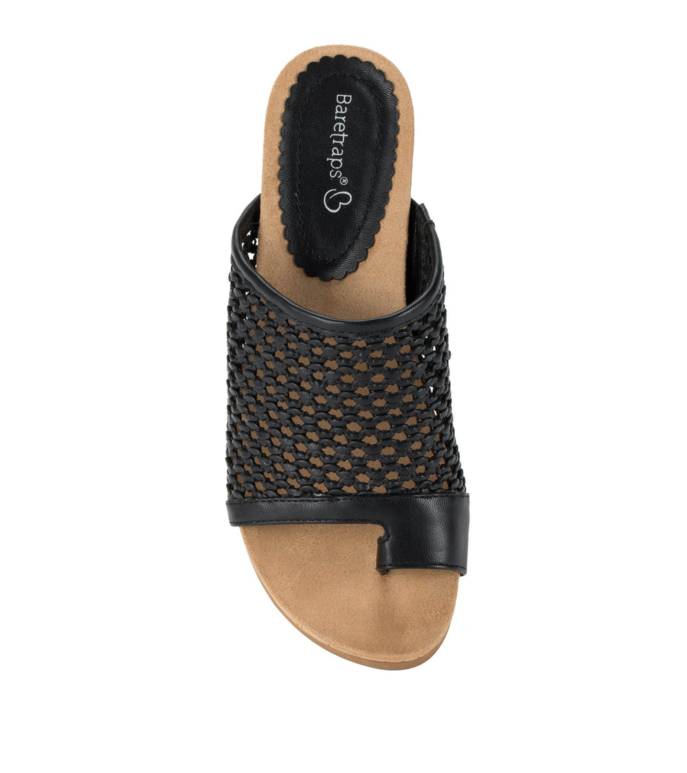 Faye Wedge Sandal Black - Women
